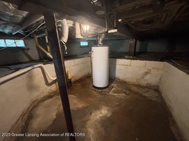 704 Mckim Ave, Lansing, MI 48910 - basement with water heater