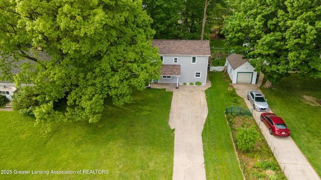 4614 Addison Rd, Lansing, MI 48917 - aerial view of property and surrounding area