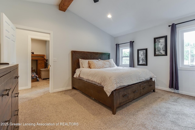 4614 Addison Rd, Lansing, MI 48917 - bedroom featuring light carpet, recessed lighting, and baseboards