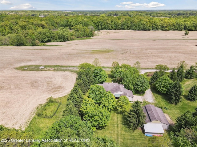 1435 Epley Rd, Williamston, MI 48895 - bird's eye view of a heavily wooded area