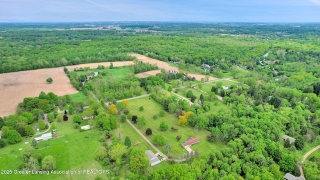 847 N Waverly Rd, Dimondale, MI 48821 - aerial view of a forest