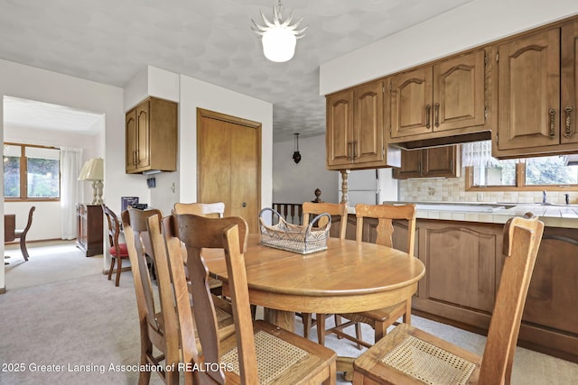 847 N Waverly Rd, Dimondale, MI 48821 - dining room featuring light carpet