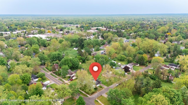 3129 Birch Row Dr, East Lansing, MI 48823 - aerial view of property and surrounding area