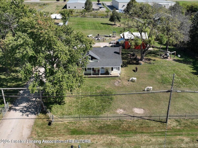 13862 Hartel Rd, Grand Ledge, MI 48837 - view from above of property