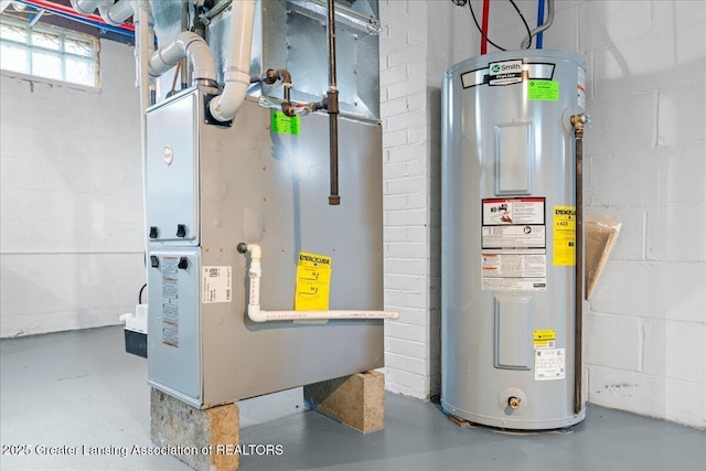 1200 W Rundle Ave, Lansing, MI 48910 - utilities featuring electric water heater and heating unit