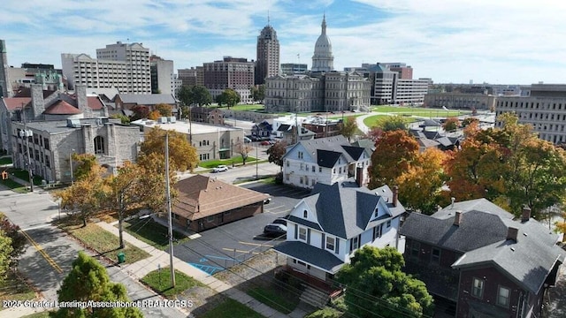 411 W Ionia St, Lansing, MI 48933 - bird's eye view of skyline