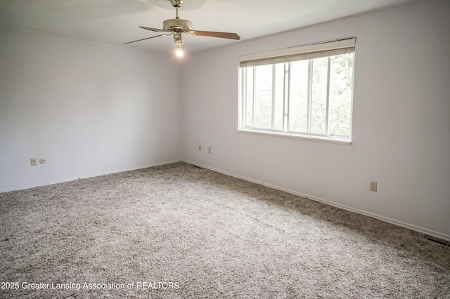 956 Trafalger Ln, East Lansing, MI 48823 - spare room with carpet and a ceiling fan
