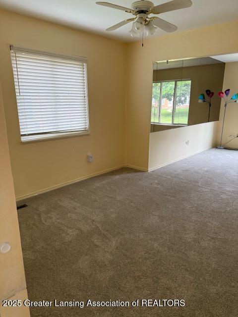 956 Trafalger Ln, East Lansing, MI 48823 - unfurnished room featuring carpet and ceiling fan