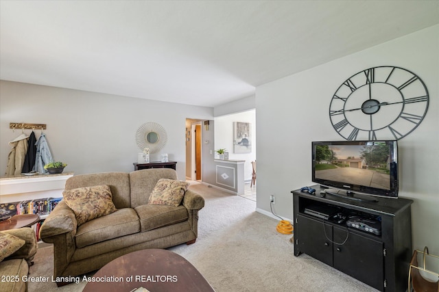1416 Briarwood Dr, Lansing, MI 48917 - living area featuring light carpet and baseboards
