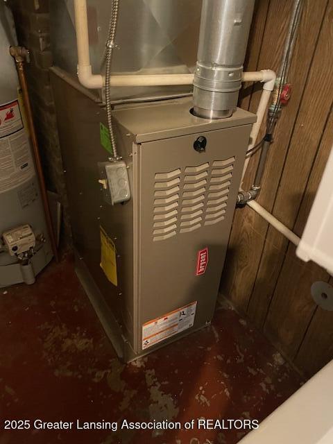 2303 Devonshire Ave, Lansing, MI 48910 - utilities with gas water heater and heating unit