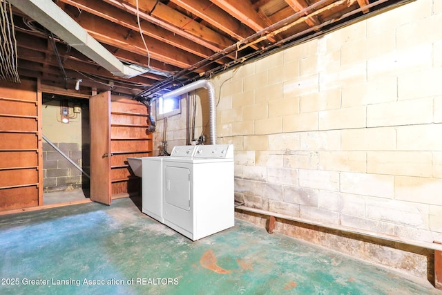 1450 N Hagadorn Rd, East Lansing, MI 48823 - basement with separate washer and dryer