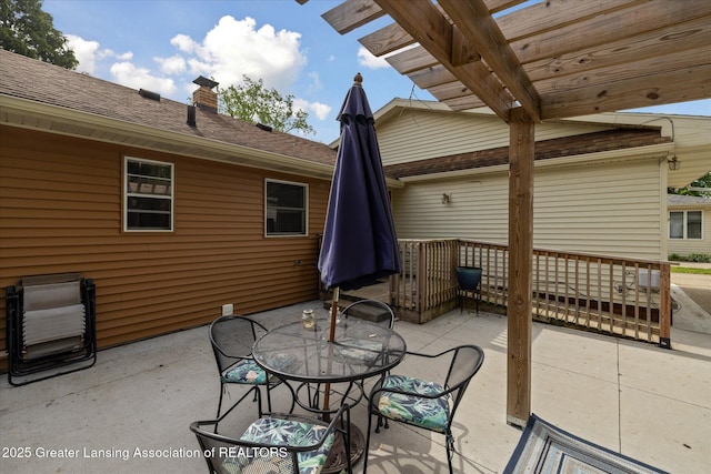 6187 Towar Ave, East Lansing, MI 48823 - view of patio / terrace with outdoor dining area