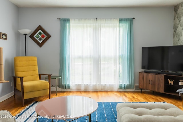 1311 Moores River Dr, Lansing, MI 48910 - living area with wood finished floors