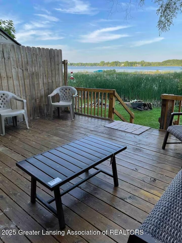 5880 Shaw St, Haslett, MI 48840 - view of wooden deck
