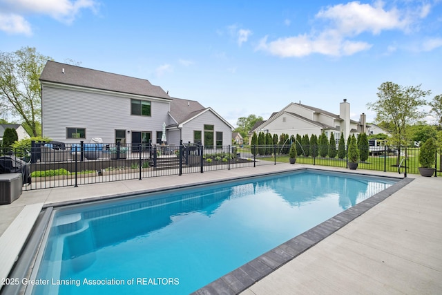 1232 Chemung Forest Dr, Howell, MI 48843 - view of pool with a residential view and a patio