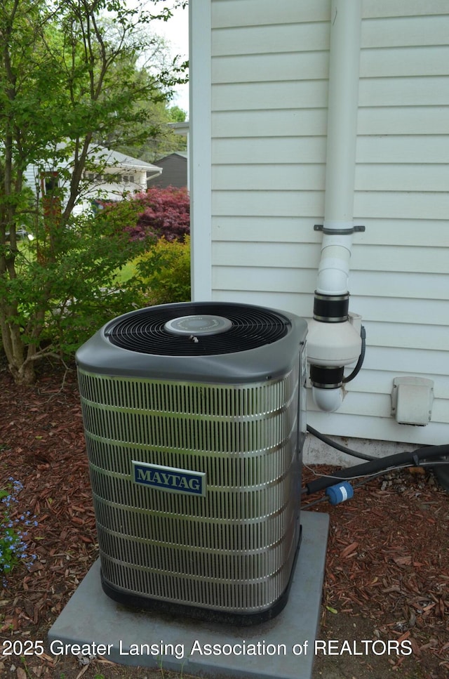 1161 Rebecca Rd, East Lansing, MI 48823 - exterior view of central AC unit