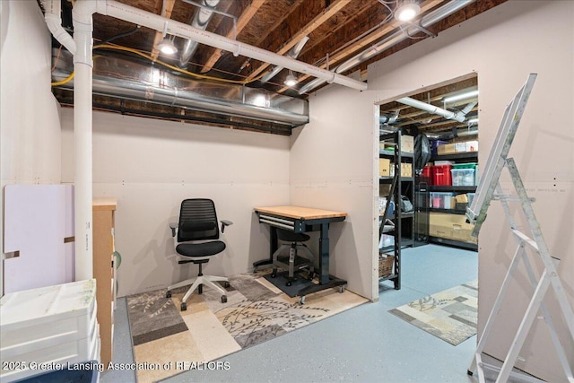 6619 Windford Ln, Grand Ledge, MI 48837 - view of unfinished basement