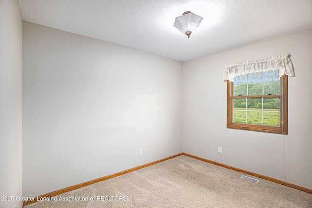 3037 Hawley Rd, Leslie, MI 49251 - empty room featuring carpet flooring, baseboards, and a textured ceiling