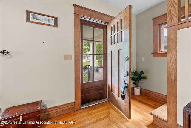 329 Smith Ave, Lansing, MI 48910 - foyer featuring light wood finished floors