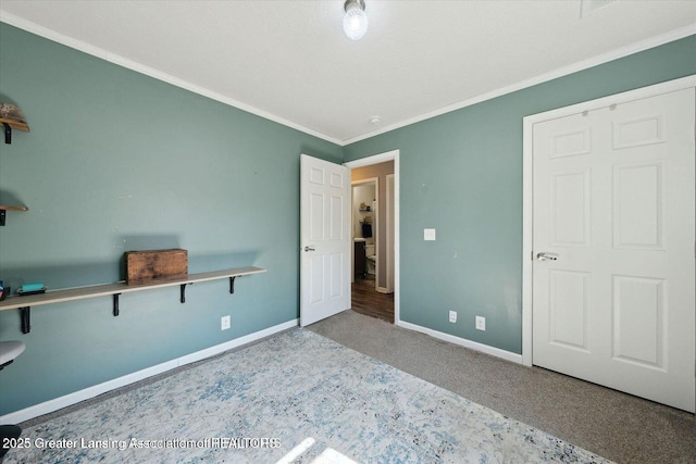 18975 Doyle Ct, Gregory, MI 48137 - carpeted bedroom featuring ornamental molding and baseboards