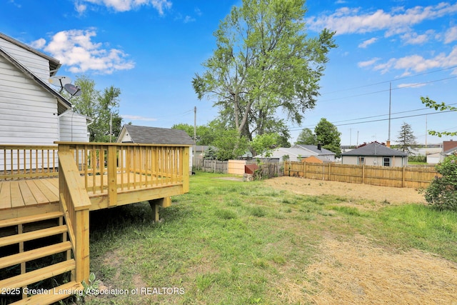 209 Haze St, Lansing, MI 48917 - view of yard with a deck