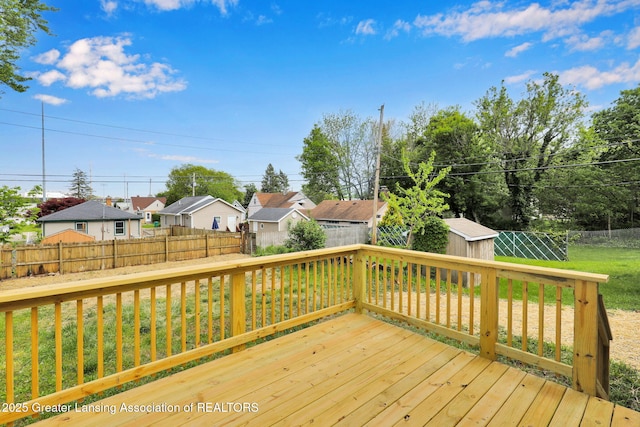 209 Haze St, Lansing, MI 48917 - deck with a residential view