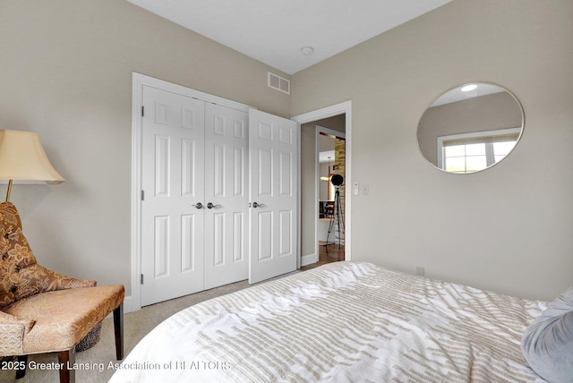 4740 Round Lake Rd, Laingsburg, MI 48848 - bedroom with carpet and a closet