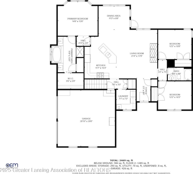 4740 Round Lake Rd, Laingsburg, MI 48848 - floor plan / room layout