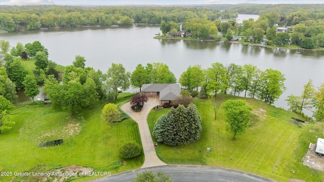 10949 Lakeside Dr, Perrinton, MI 48871 - aerial view of a large body of water