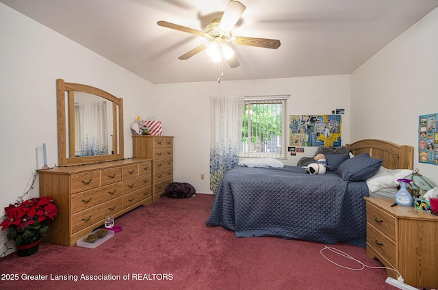 37936 Watkins Dr Unit 32, Sterling Heights, MI 48312 - carpeted bedroom featuring a ceiling fan