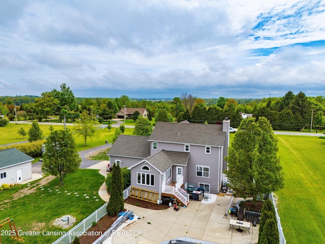 1600 Tuttle Rd, Mason, MI 48854 - aerial view of property and surrounding area