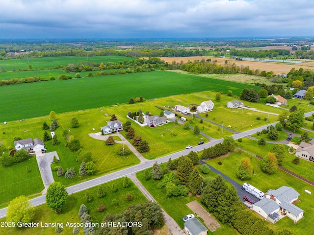 1600 Tuttle Rd, Mason, MI 48854 - aerial view of sparsely populated area with a pastoral area