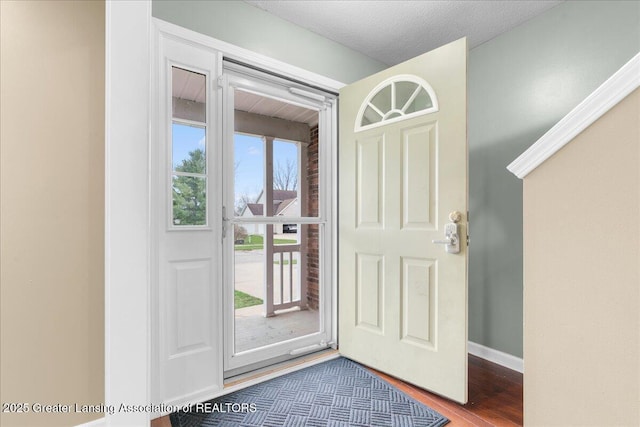 703 Hastay Blvd, Eaton Rapids, MI 48827 - foyer with wood finished floors and baseboards