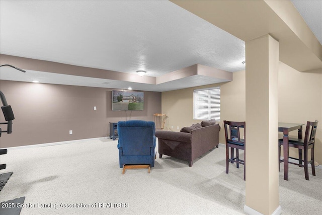 703 Hastay Blvd, Eaton Rapids, MI 48827 - carpeted living area with baseboards