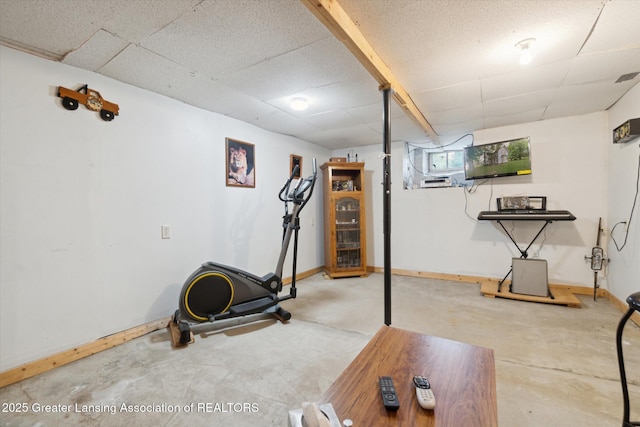 6275 E Clark Rd, Bath, MI 48808 - workout area with baseboards