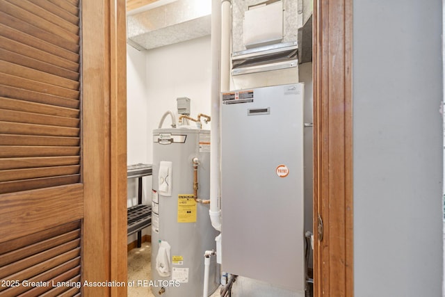 445 S Oak St, Maple Rapids, MI 48853 - utilities with water heater and heating unit