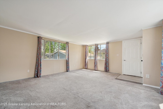 139 W Mansion St, Jackson, MI 49203 - unfurnished room featuring carpet flooring and crown molding