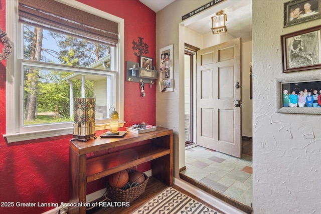 7050 E Eaton Hwy, Sunfield, MI 48890 - entrance foyer featuring a textured wall