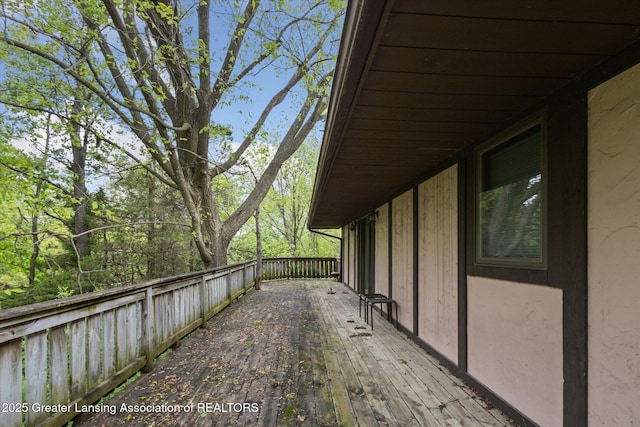 7161 E Eaton Hwy, Mulliken, MI 48861 - view of wooden deck