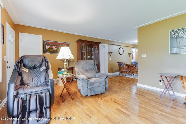 15157 Chetwyn Dr, Lansing, MI 48906 - sitting room with light wood finished floors and baseboards
