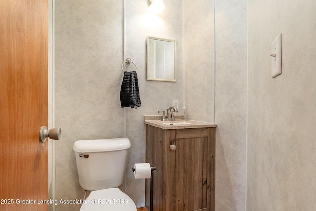 504 Iowa St, Alma, MI 48801 - half bathroom with vanity and toilet
