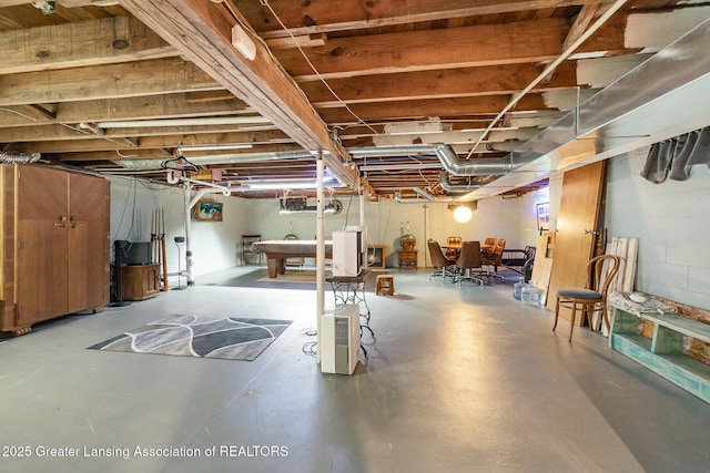 504 Iowa St, Alma, MI 48801 - view of unfinished basement