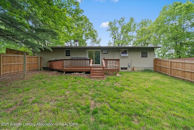 8279 Tyrrell Rd, Laingsburg, MI 48848 - rear view of property featuring a deck