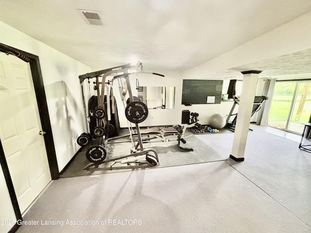 405 N Iris Ln, Laingsburg, MI 48848 - workout room with baseboards