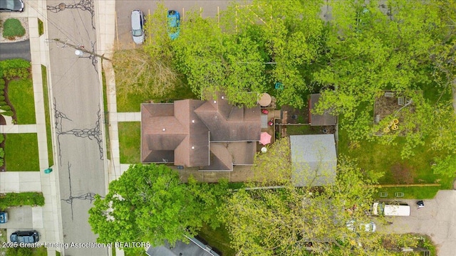 218 Russell St, Grand Ledge, MI 48837 - aerial view