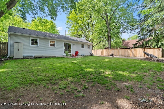 420 John R St, East Lansing, MI 48823 - rear view of house with a patio