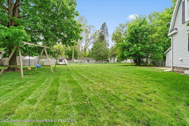 407 Kearney St, Portland, MI 48875 - view of yard with a playground