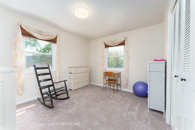 2305 Post Oak Ln, Lansing, MI 48912 - sitting room with carpet and baseboards