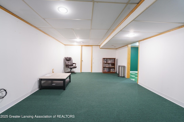 2305 Post Oak Ln, Lansing, MI 48912 - sitting room with carpet flooring and baseboards