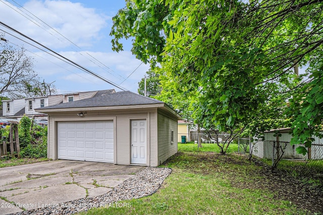 1417 W Ottawa St, Lansing, MI 48915 - view of detached garage